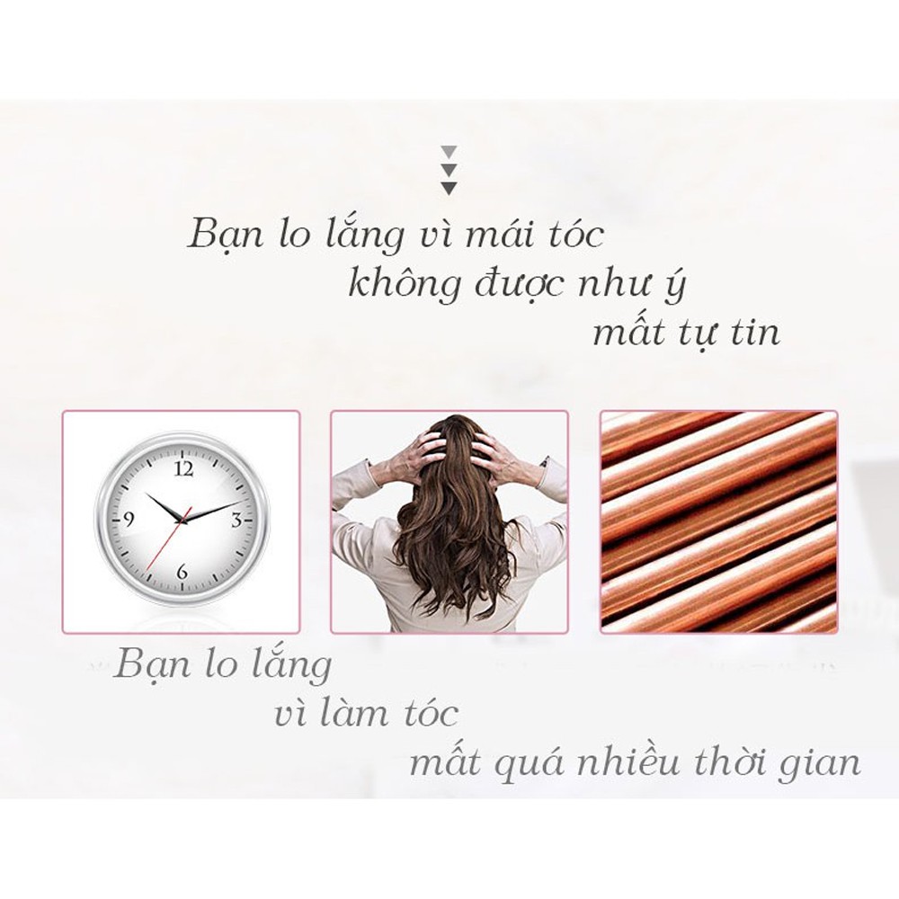 Máy uốn tóc xoăn xoay tự động 360 VIVID &amp; VOGUE chính hãng - Bảo hành 12 tháng.