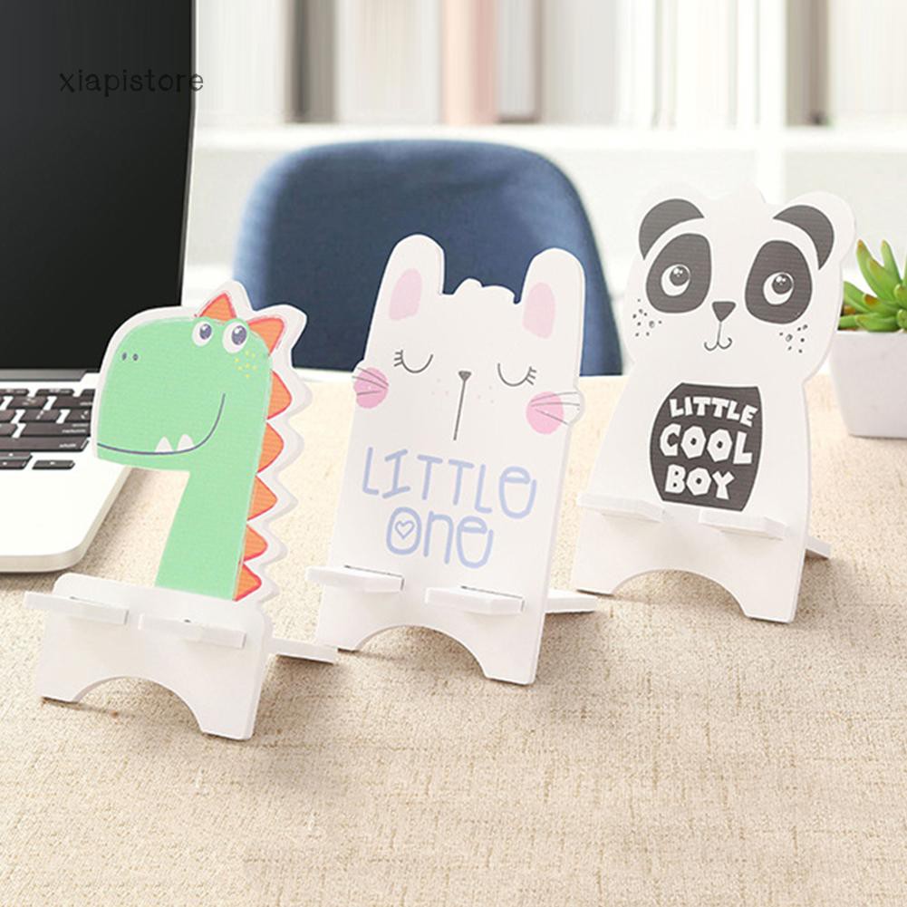 Giá đỡ điện thoại bằng gỗ hình động vật dễ thương