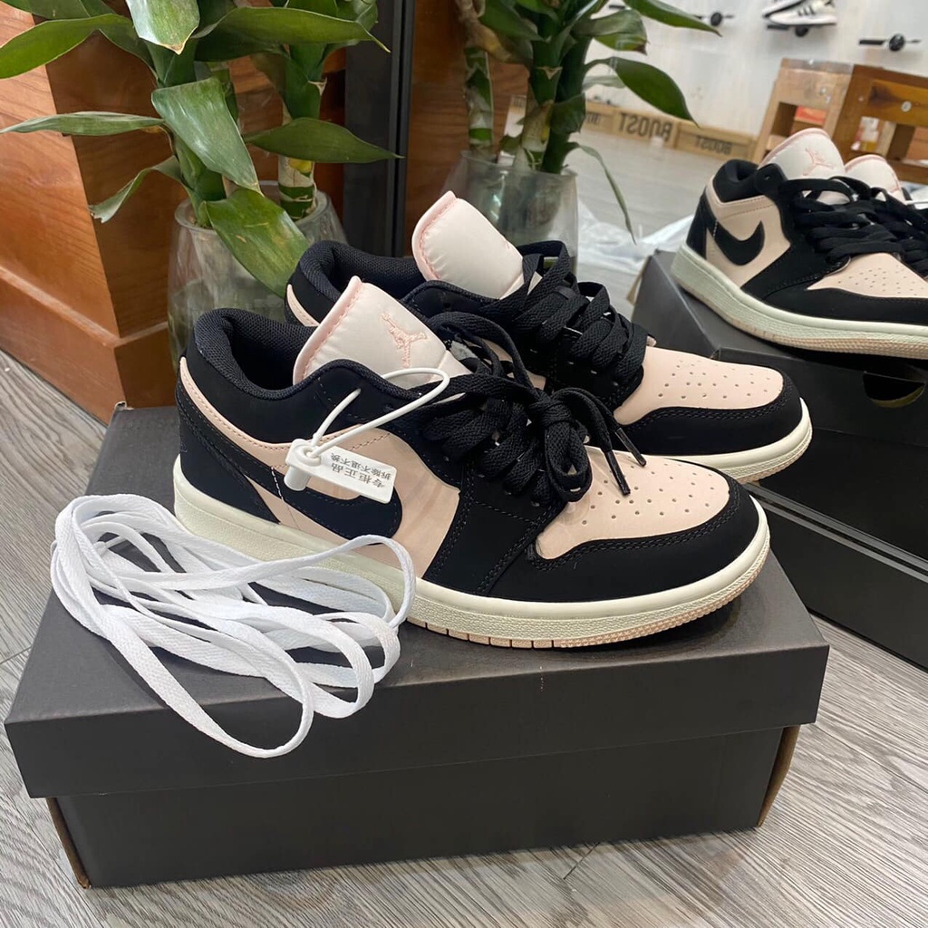 Giày Jordan Cổ Thấp, Giày JD1 Hồng Đen Low Hàng Cao Cấp Full Box + Bill | BigBuy360 - bigbuy360.vn