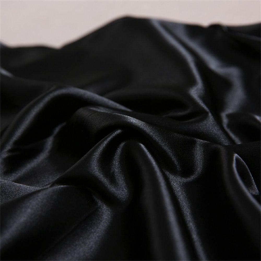 CONOPERY Bộ 2 Vỏ Gối Lụa Màu Trơn 20 * 26in Trang Trí Nhà Cửa