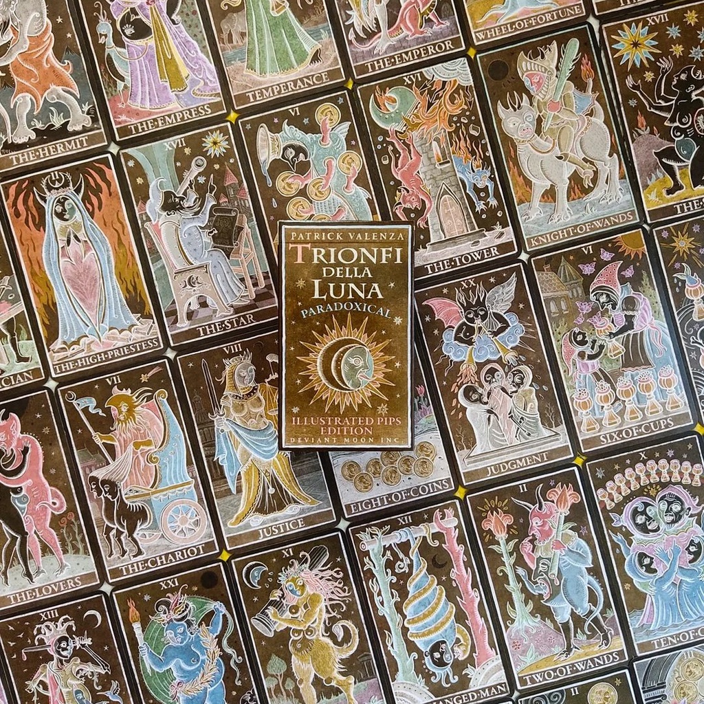 Bài Trionfi della Luna Tarot Paradoxical Illustrated Pips Edition