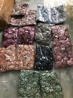 Hoa vải 2 tầng hạt trai (12k/1 cái)