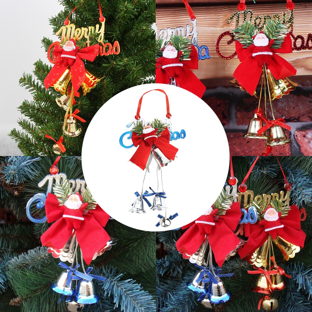 Phụ Kiện Trang Trí Giáng Sinh Hình Chuông / Chuông / Ông Già Noel Bằng Sắt Độc Đáo DIY