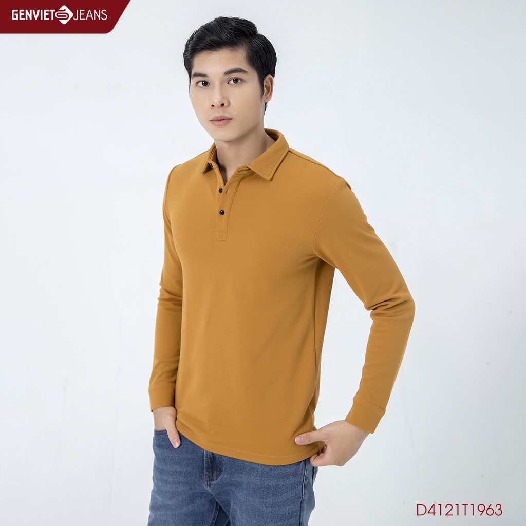 Áo Thun Polo Dài Tay Nam Genviet D4121T1963