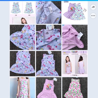 Váy cotton hạ eo
