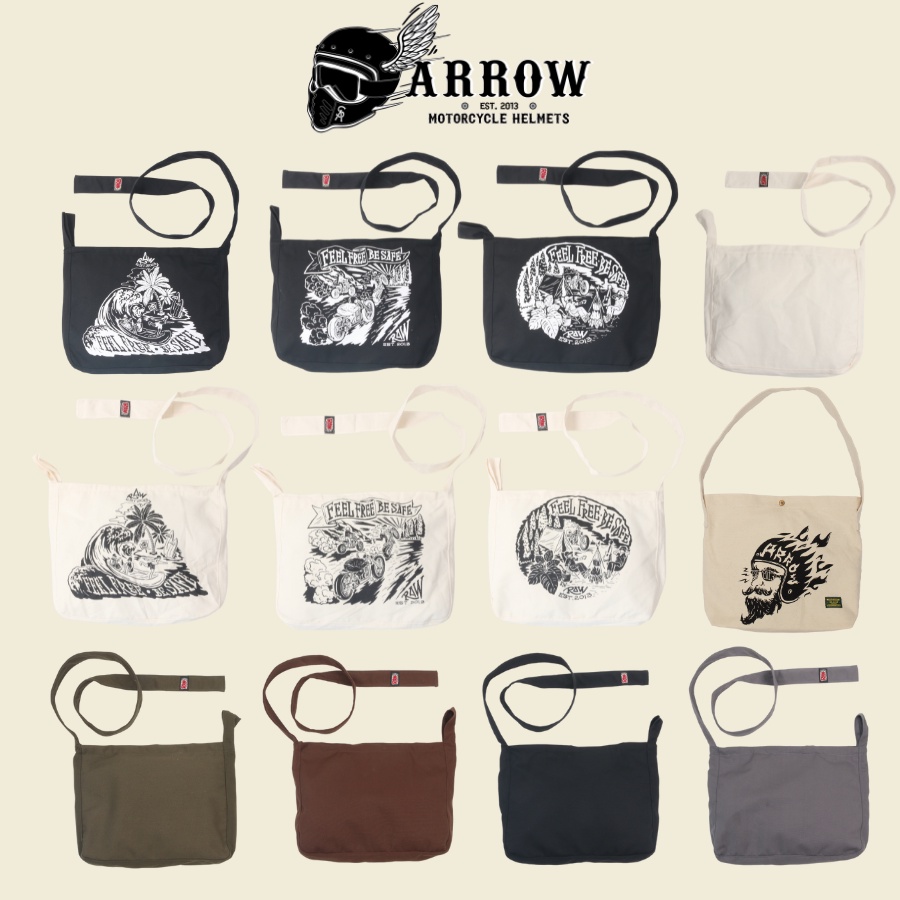 Túi Chéo Knot Basic Tote Canvas Vải Bố Mộc Arrow Shop