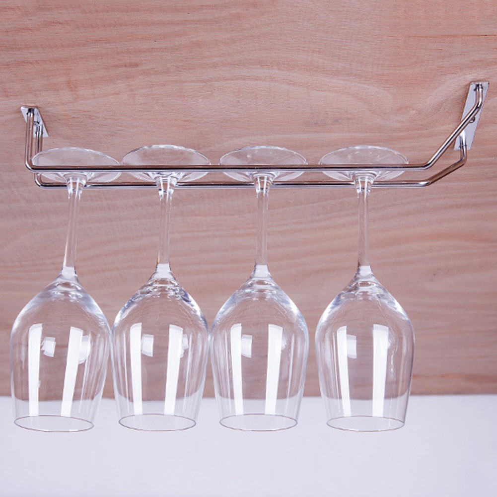 Giá Đỡ Ly Rượu Vang Treo Tường Tiện Lợi Dành Cho Quán Bar / Nhà Bếp