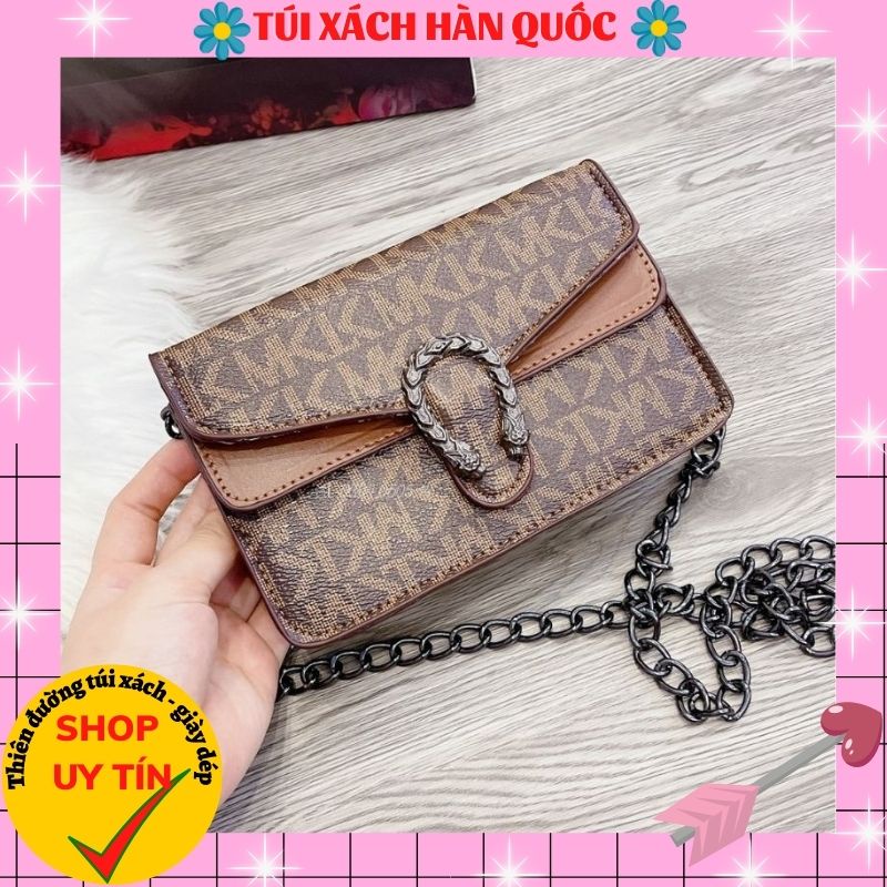 Túi Xách Nữ Đeo Chéo, Túi Đeo Vai Da Họa Tiết Khóa Đầu Rồng Thời Trang TXHQ 78