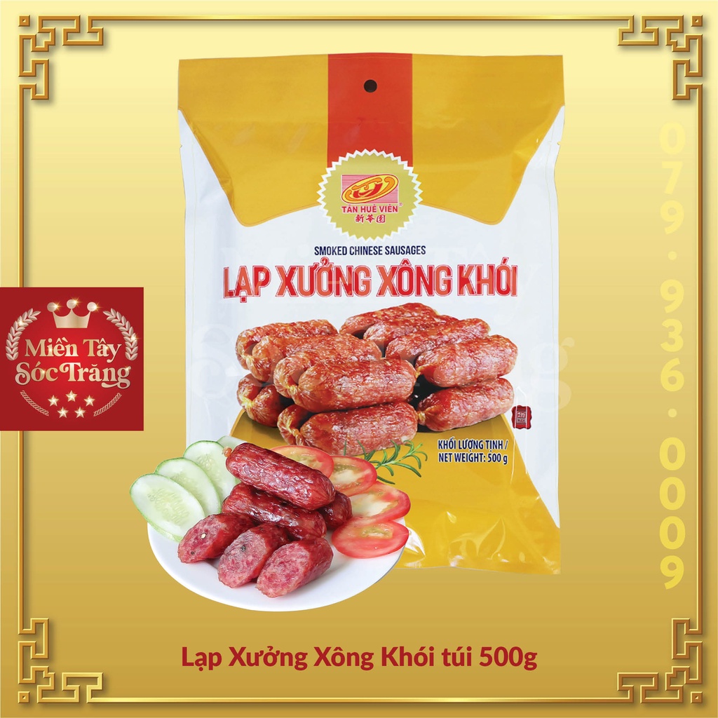 Lạp xưởng xông khói TÂN HUÊ VIÊN 500g - MIỀN TÂY SÓC TRĂNG | BigBuy360 - bigbuy360.vn