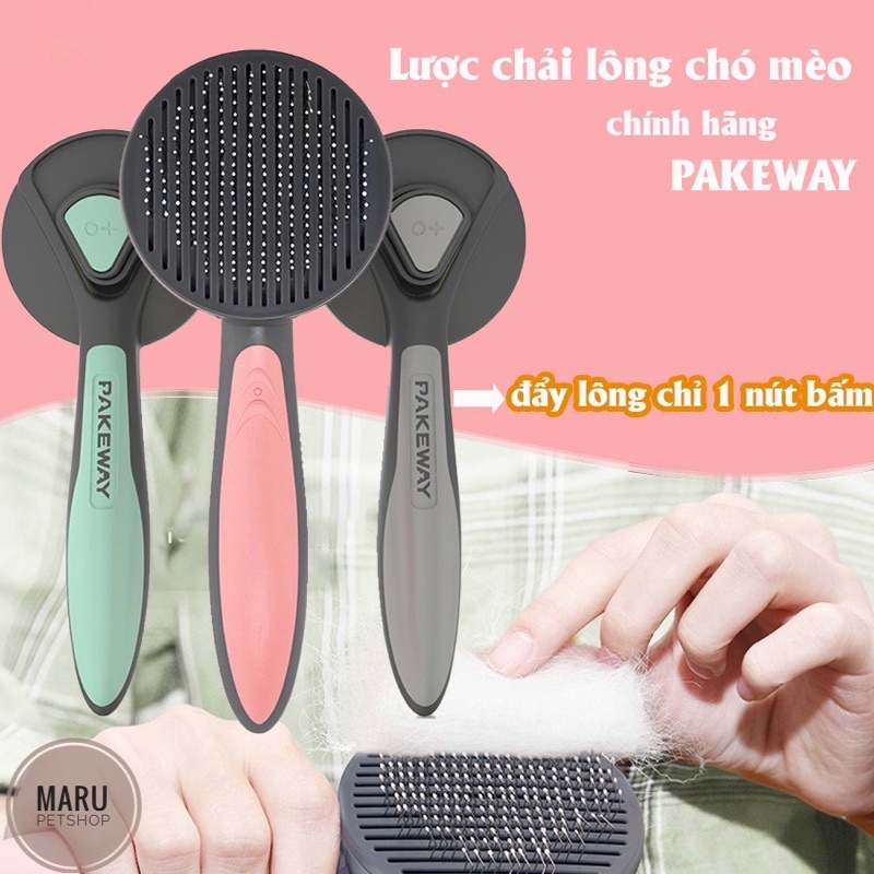 Lược gỡ rối lấy lông PAKEWAY T9 cao cấp cho chó mèo