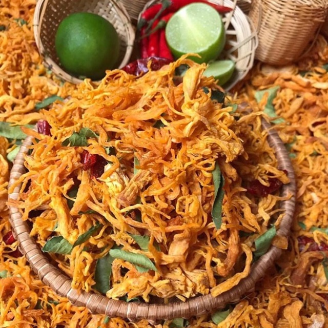 Khô gà lá chanh [BEST SELLER]  thơm ngon, gây nghiện, không ngon hoàn tiền 200gr và 500gr | BigBuy360 - bigbuy360.vn