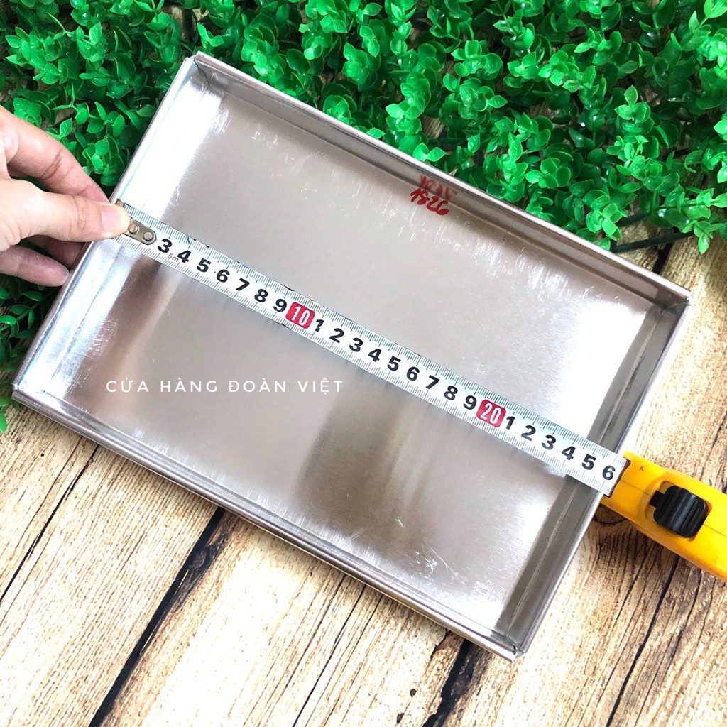 Khuôn Nhôm Chữ Nhật, Khay Nướng Bánh Bông Lan Cuộn - Nhiều Size từ 16 đến 30cm