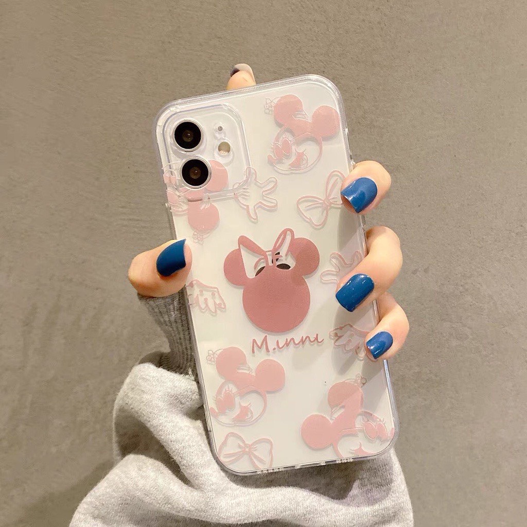 Ốp Lưng Iphone Trong Suốt,Chống Sốc In Hình Mickey Đôi iP 7plus,8plus,x,xs,xsmax,11,11promax,12,12promax,13,13promax