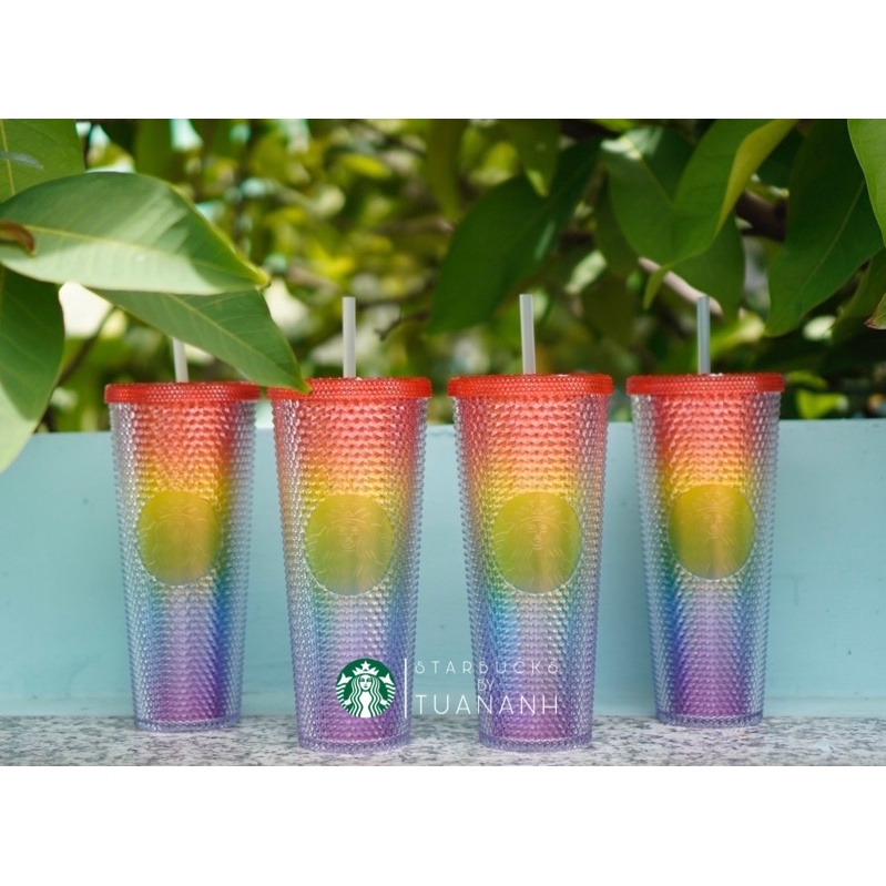 Ly Starbucks Studded Rainbow Valentine 710ml