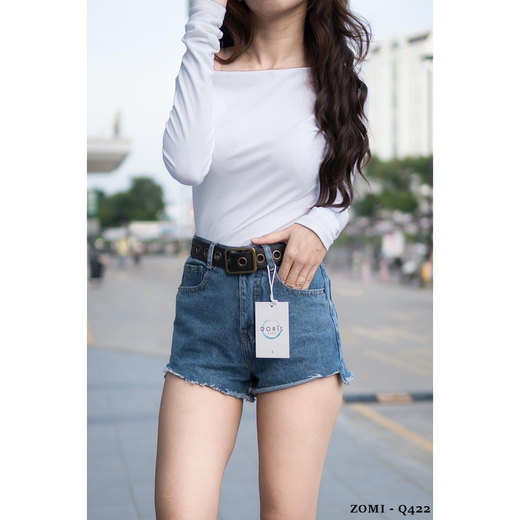Quần short jean nữ chất ZOMI Q422