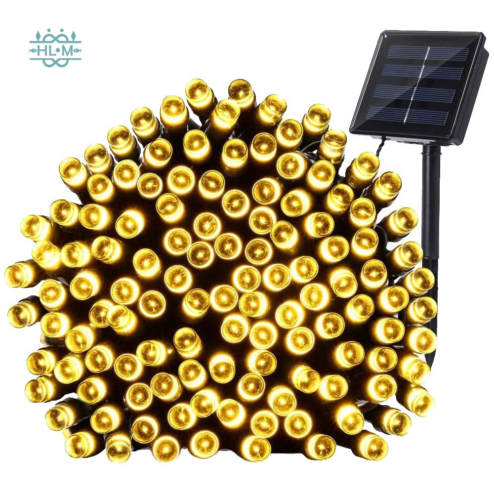 →[In stock]-LED Solar Battery Powered String Lights Garden Christmas Outdoor Decorative Lights Warm White