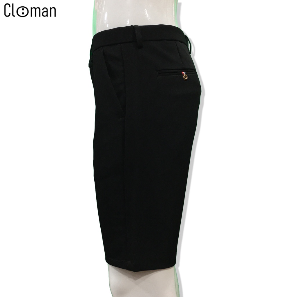 Quần Short Tây Âu Nam CLOMAN Co Giãn Dáng Ôm Form Body Slimfit Cao Cấp QN004