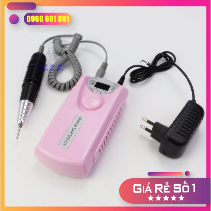 GIẢM GIÁ Máy mài móng tích điện cao cấp Mobile Drill EN101 làm nail chuyên nghiệp