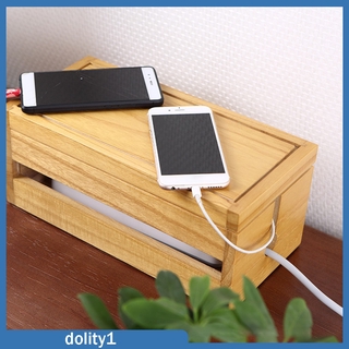 [Dolity1] Hộp quản lý cáp Bộ sắp xếp dây gỗ để bảo vệ Bộ che khuyết điểm quản lý dây cho máy tính để bàn tại nhà