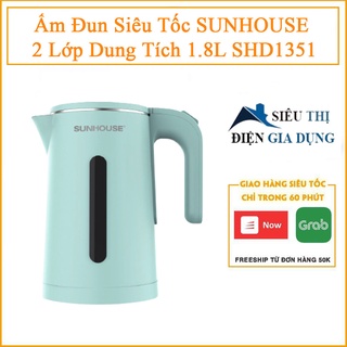 Ấm Đun Siêu Tốc SUNHOUSE 2 Lớp Dung Tích 1.8L SHD1351