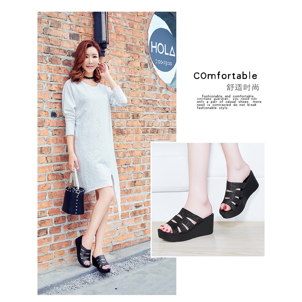 Dép Quai Ngang Đế Xuồng Chống Trượt Thời Trang Cho Nữ | BigBuy360 - bigbuy360.vn