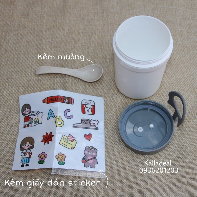 Cốc Đựng Canh💖FREESHIP💖330ml Lúa Mạch Kèm Muỗng | BigBuy360 - bigbuy360.vn