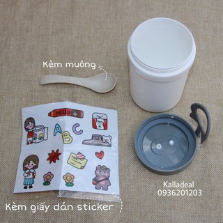 Cốc Đựng Canh💖FREESHIP💖330ml Lúa Mạch Kèm Muỗng