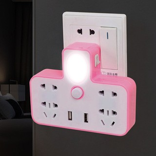 Ổ Cắm Điện Thông Minh Kiêm Đèn Ngủ, Cổng Cắm USB Tiện Lợi, Chống Giật Chống Cháy Nổ, Phát sáng, Ổ cắm 3 chấu MEILI STORE