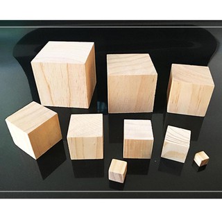 Khối gỗ vuông 5cm - cube 5cm (gỗ mộc)