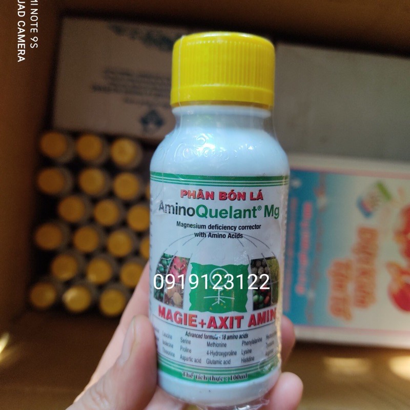 Phân bón lá sinh học amino Mg+Axit amin lọ 100ml