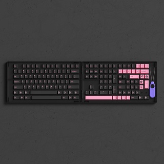 Set keycap AKKO Black Pink (PBT Double-Shot/Cherry profile/229 nút)