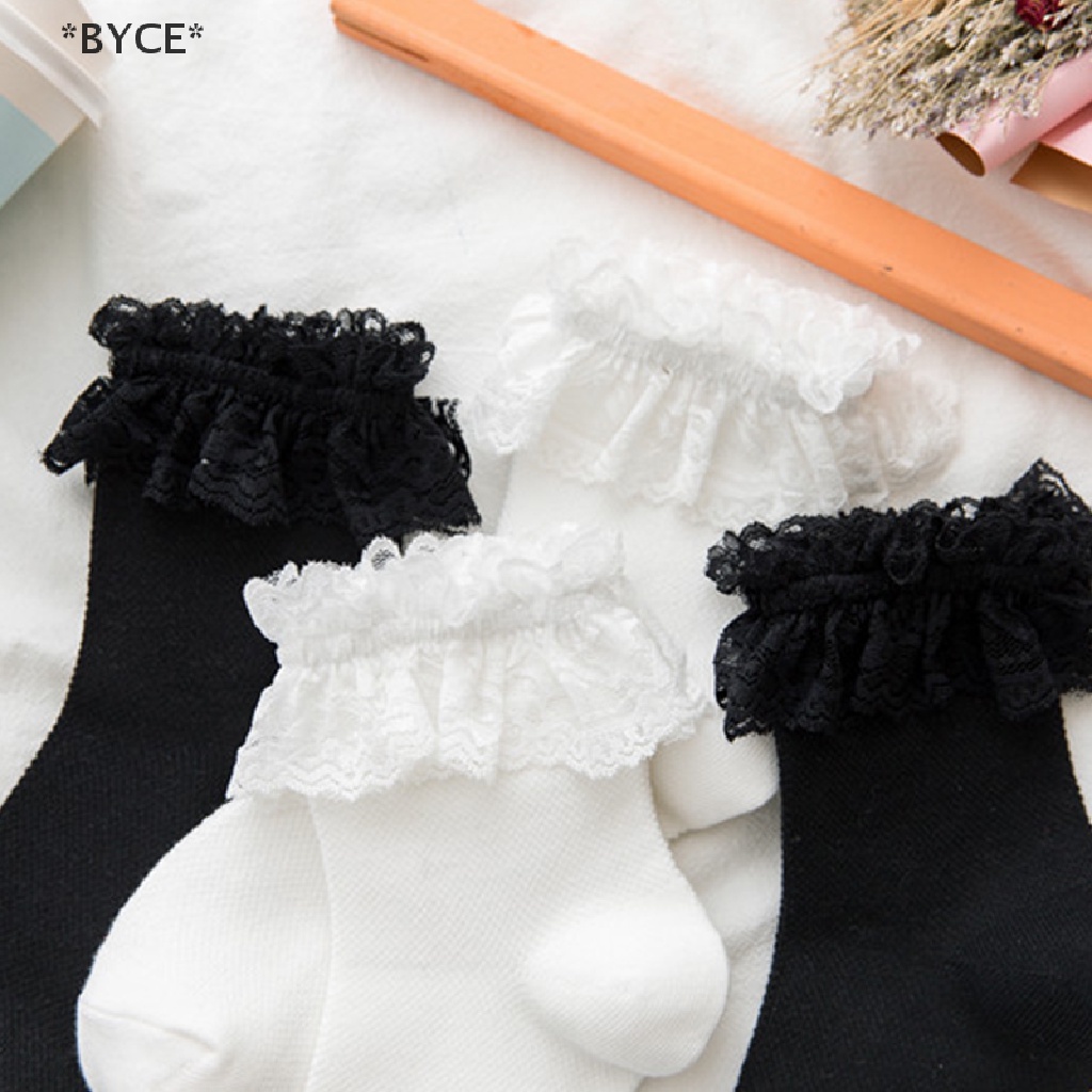 Vớ Công Chúa Phối Ren Bèo Nhún Phong Cách Lolita Nhật Bản Thời Trang Cho Nữ