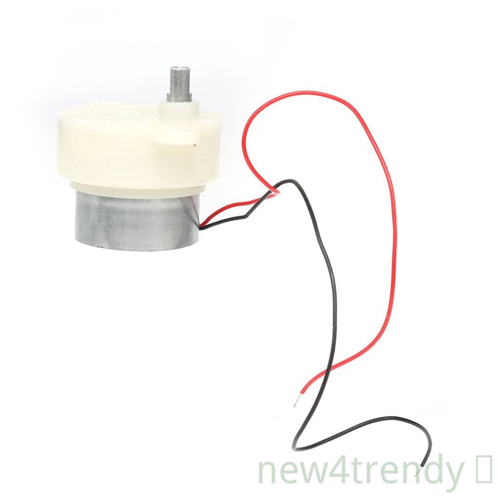 4 mô tơ giảm tốc JS30 DC 6V 20RPM hình trụ nhỏ bằng kim loại
