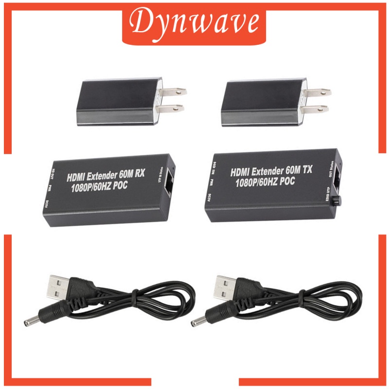 [DYNWAVE] HDMI Extender Balun with IR Over Single CAT5e or CAT6 60M