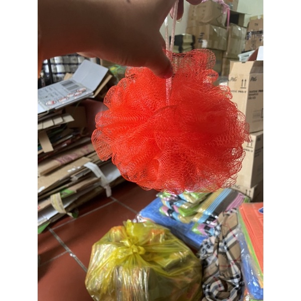 Bông tắm lưới loại to tròn