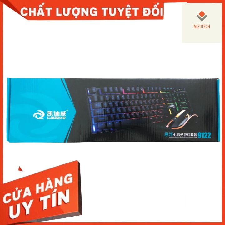 Bộ phím chuột văn phòng Cadeve 9122 có Led | BigBuy360 - bigbuy360.vn