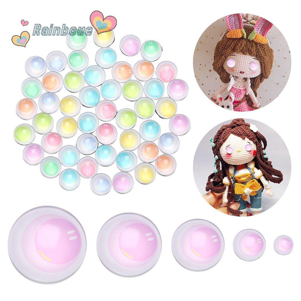 Set 50 Con Mắt Thủy Tinh 6/10/16/20/25mm Làm Thủ Công