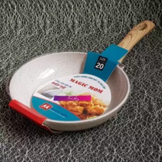Chảo đá sâu lòng Magic Mum có nắp chảo đủ size