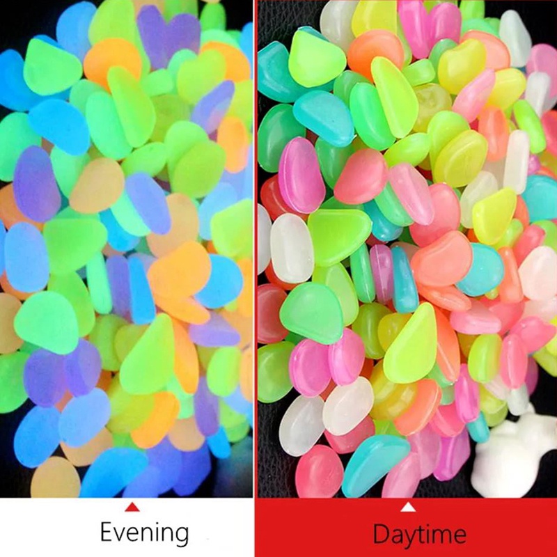 Bộ 50 Viên Đá Dạ Quang Dùng Trang Trí