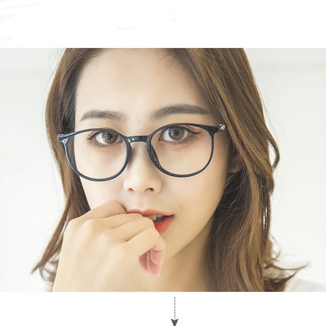 Gọng Kính Tròn Nhựa Dẻo TR90 (Kèm Tròng Cận) - B1471 | BigBuy360 - bigbuy360.vn