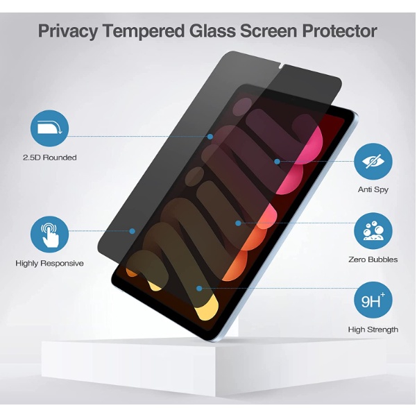 Kính Cường Lực Bảo Vệ Màn Hình Chống Nhìn Trộm Siêu Mỏng Không Nhìn Trộm Cho iPad Mini 6 8.3-inch 2021