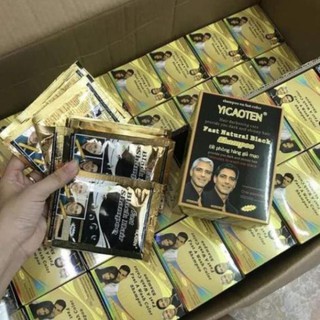 Gội đen tóc Yicaoten thái lan hộp 10 gói