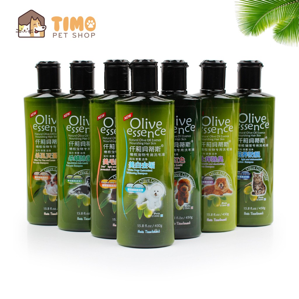 Sữa tắm cho chó mèo Olive Essence chai 450ml