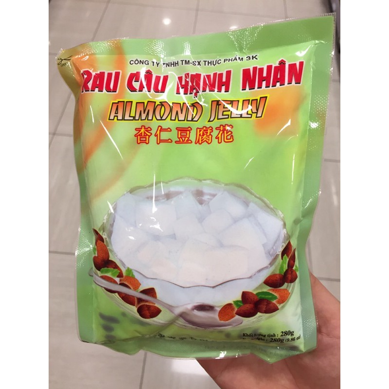 Thạch Rau Câu Pha Sẵn Hạnh Nhân 3K 280g