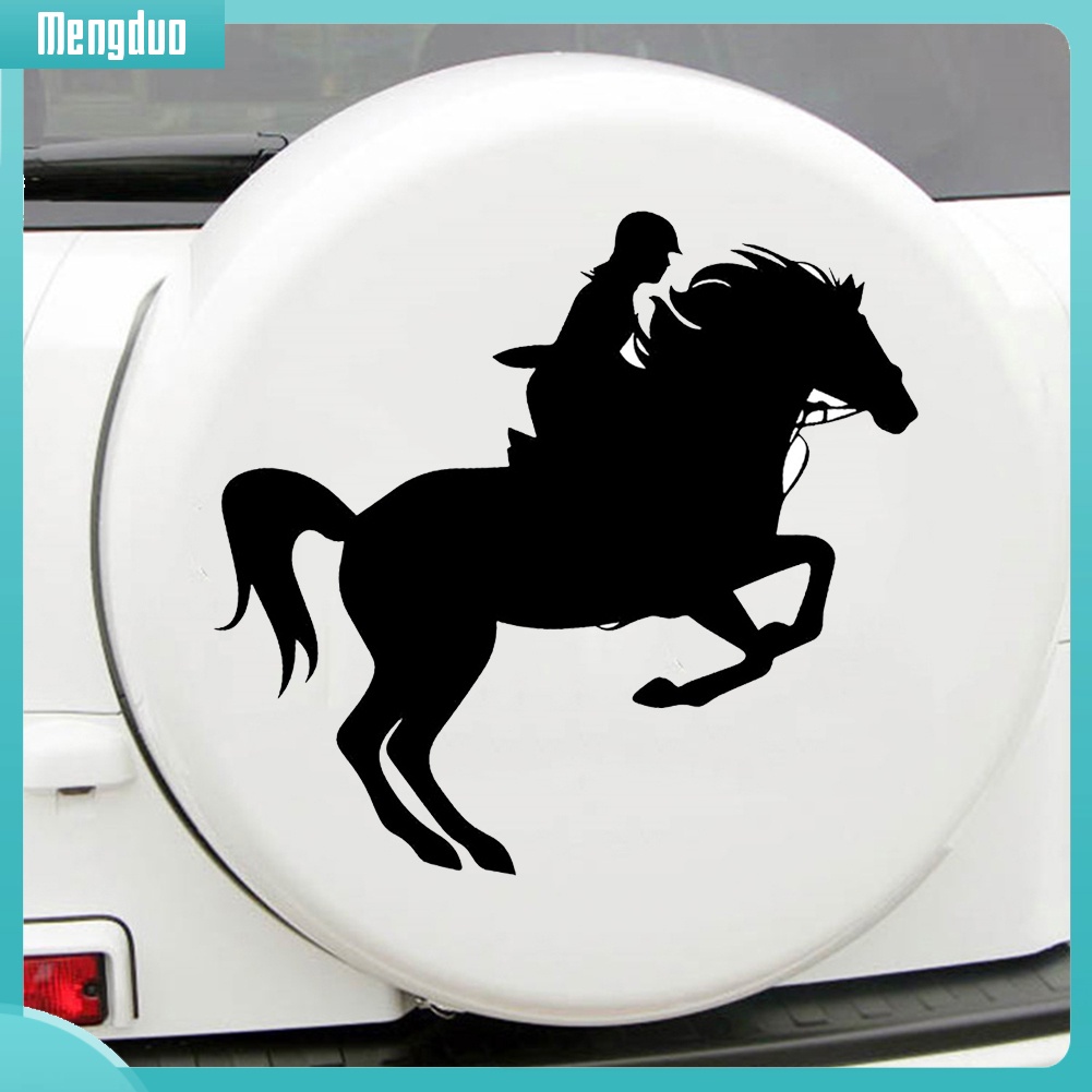 Decal hình ngựa dán trang trí xe hơi sáng tạo