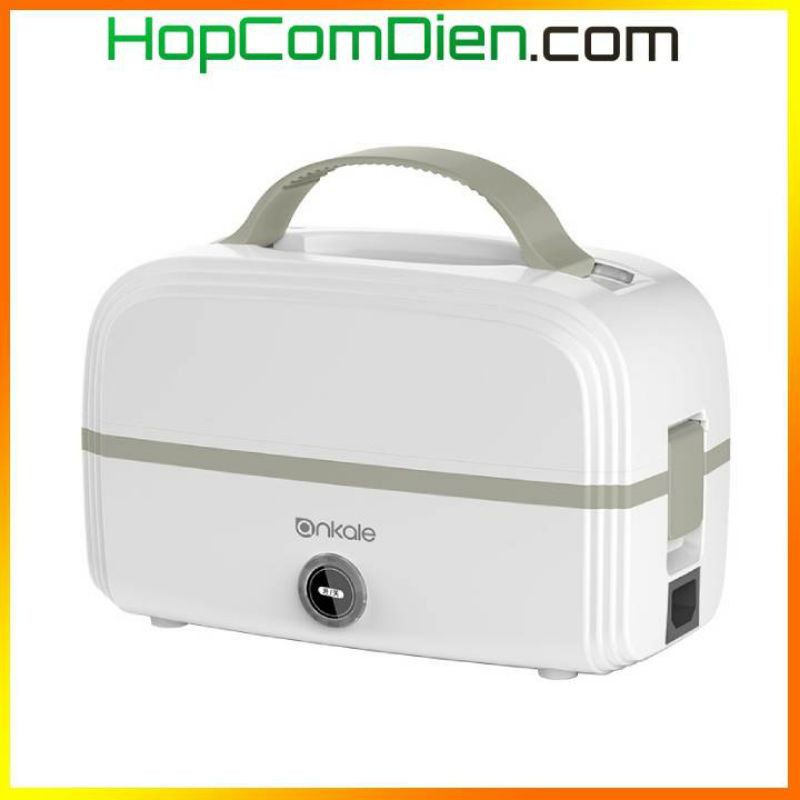 [Mã ELMS5 giảm 7% đơn 300K] Hộp cơm văn phòng hâm nóng tự ngắt 2 tầng hút chân không AJL-FH1001