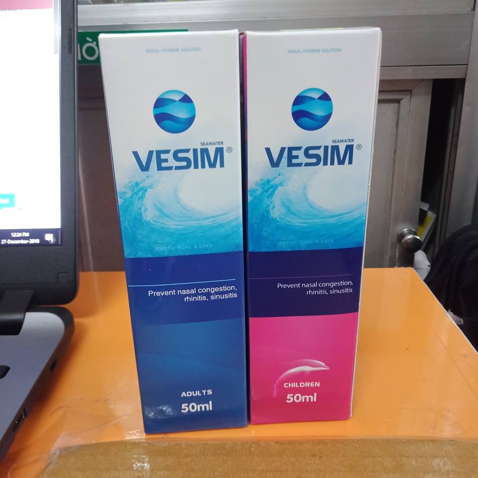 Nước Muối Biển Dạng Xịt Vesim 50ml