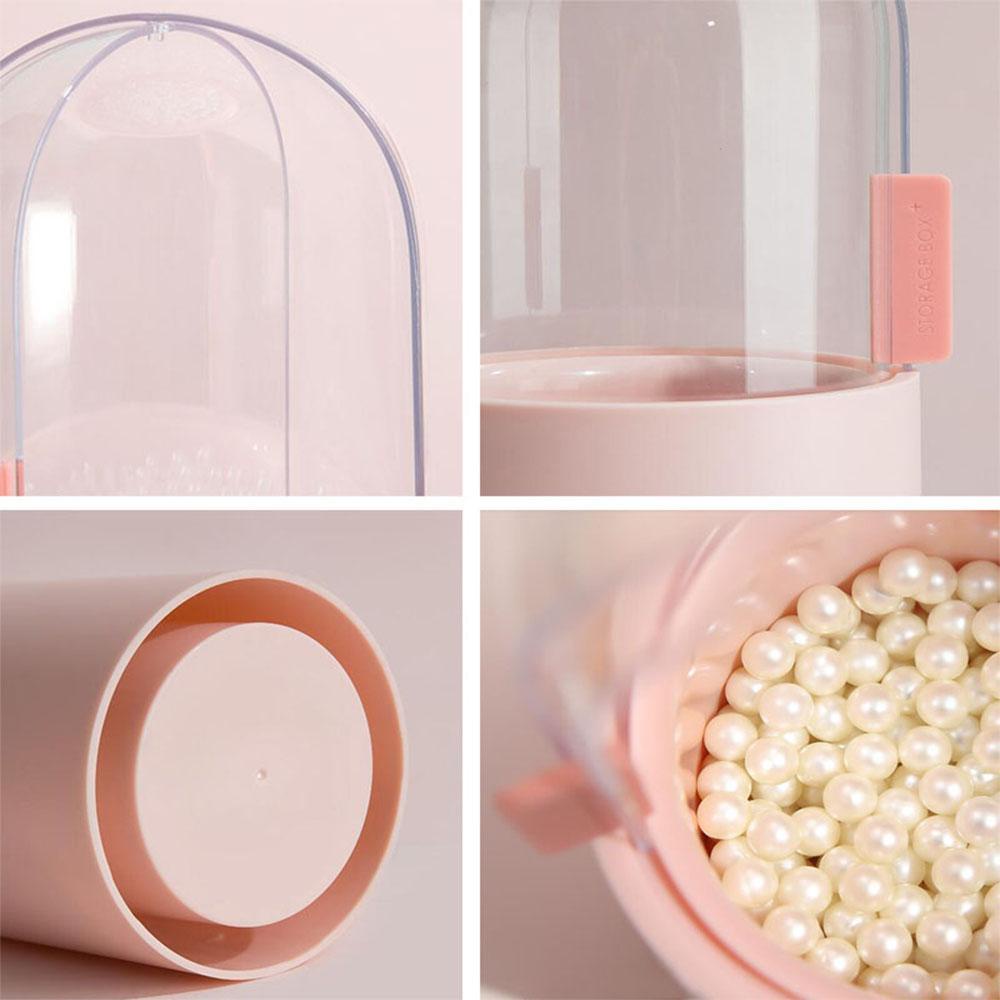 Hộp Đựng Cọ Trang Điểm Bằng Nhựa Có Nắp Trượt Chống Bụi