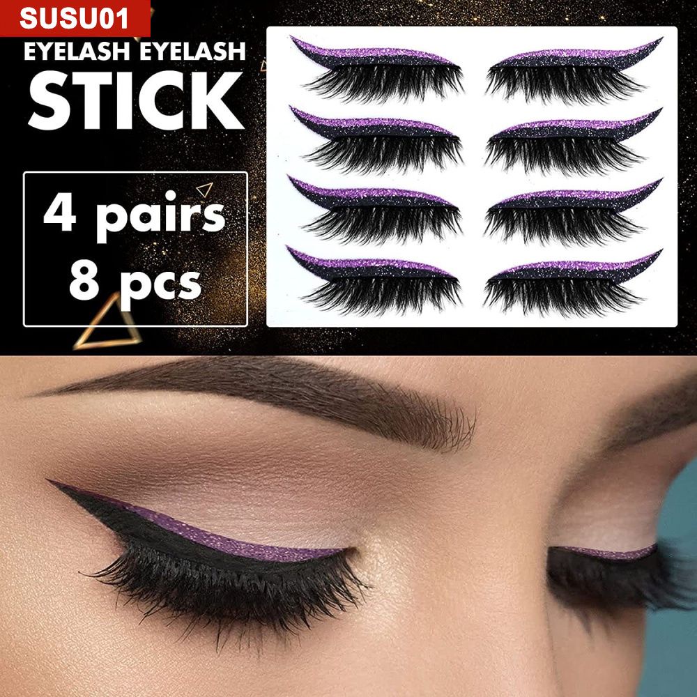 Set 4 cặp miếng dán kẻ mắt có thể tái sử dụng tiện lợi | BigBuy360 - bigbuy360.vn