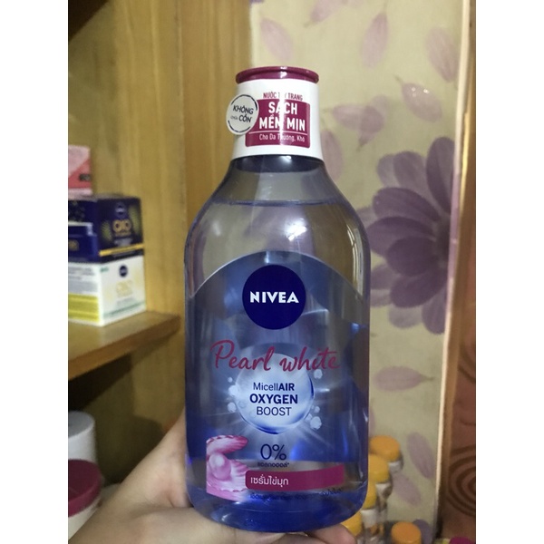 Nước tẩy trang không cồn, dành cho da thường, da khô Nivea 400ml